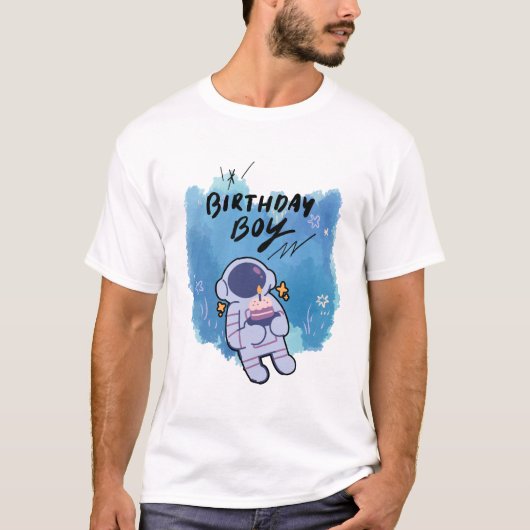 宇宙飛行士の誕生日 Tシャツ (正面)