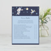 宇宙飛行士の赤ちゃんのオーバーアンダーゲーム 招待状 (スタンド正面)