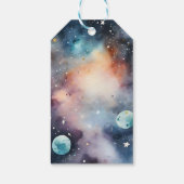 宇宙飛行士の赤ちゃんシャワー感謝していお気に入り ギフトタグ (裏面)