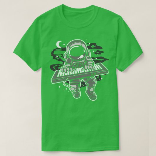 宇宙飛行士の遊キーボード Tシャツ (デザイン正面)