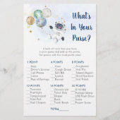 宇宙飛行士の金ゴールド銀河系あなたの財布のゲームの中にあるものを (正面)