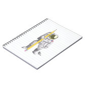 宇宙飛行士の鉛筆および紙のノート ノートブック (左側)