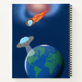 宇宙飛行士の銀河カスタムネーム ノートブック (裏面)