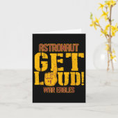 宇宙飛行士の高校が大きな戦争ワシを飼う カード (黄色い花)