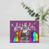 宇宙飛行士の鳥 ポストカード (スタンド正面)