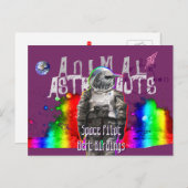 宇宙飛行士の鳥 ポストカード (正面/裏面)