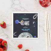 宇宙飛行士の1歳の誕生日 スタンダードカクテルナプキン (インサイチュ)