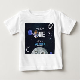 宇宙飛行士の1歳誕生日 ベビーTシャツ
