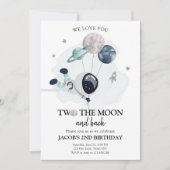 宇宙飛行士の2歳の誕生日 招待状 (正面)