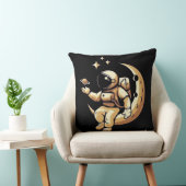 宇宙飛行士のTシャツ、ユーモアあふれる惑星、スペースマン クッション (椅子)