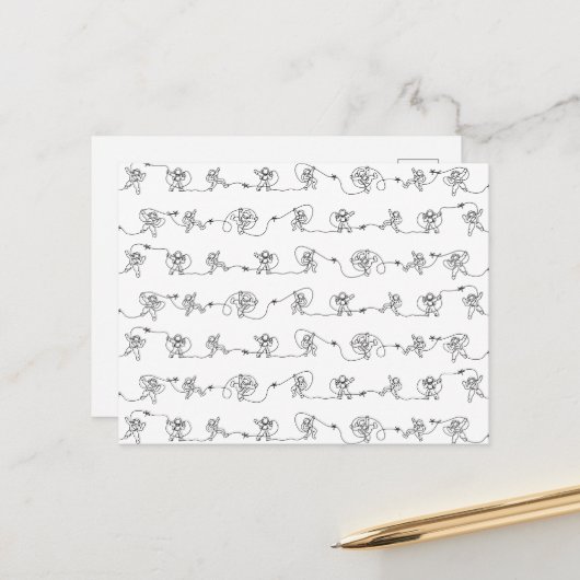 宇宙飛行士はがき ポストカード (正面/裏面インサイチュ)