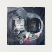 宇宙飛行士はコアラをスロートする タペストリー (正面(横))