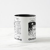 宇宙飛行士はメールを見てびっくり。名前の選択の追加。 マグカップ (中央)