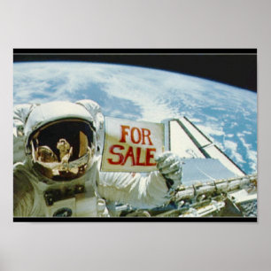 宇宙飛行士は地球を販売します ポスター