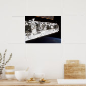 宇宙飛行士は宇宙局国際的で働く ポスター (キッチン)