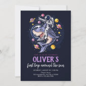 宇宙飛行士は惑星と宇宙してサメに乗る 招待状 (正面)