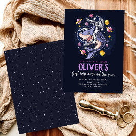 宇宙飛行士は惑星と宇宙してサメに乗る 招待状