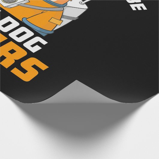 宇宙飛行士は私のコーギが最初の犬になると確信している ラッピングペーパー (角)