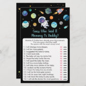 宇宙飛行士は誰がゲームを言ったか推測 (正面/裏面)