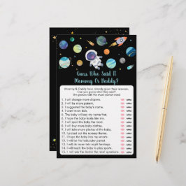 宇宙飛行士は誰がゲームを言ったか推測