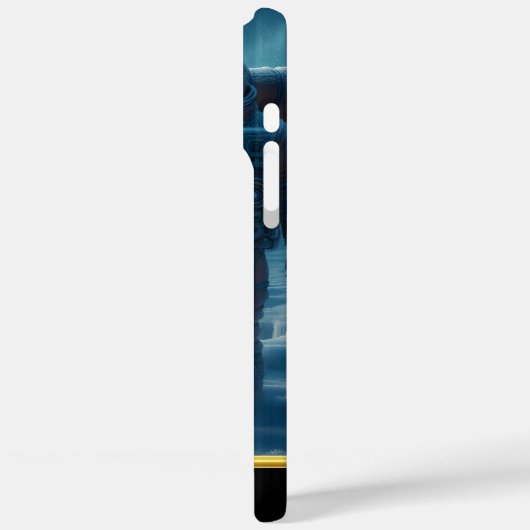 宇宙飛行士は霜で覆われた表面に立つ Case-Mate iPhoneケース (裏面 / 左)