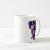 宇宙飛行士は音楽が好き コーヒーマグカップ (正面右)