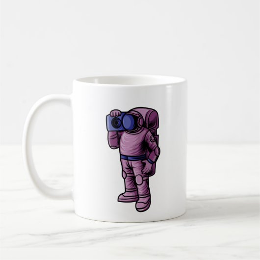 宇宙飛行士は音楽が好き コーヒーマグカップ (左)