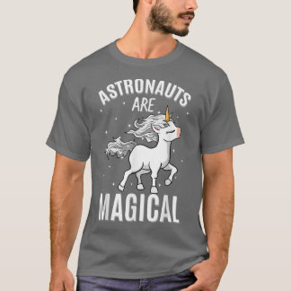 宇宙飛行士は魔法のユニコーンのジョブ宇宙船の教授である Tシャツ