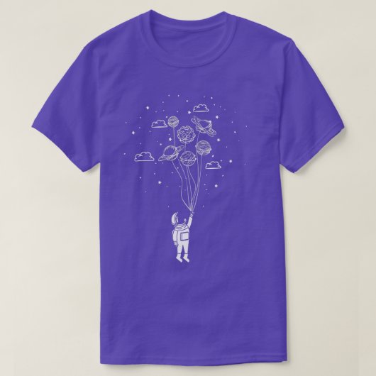 宇宙飛行士を雲する惑星バルーン星 Tシャツ (デザイン正面)