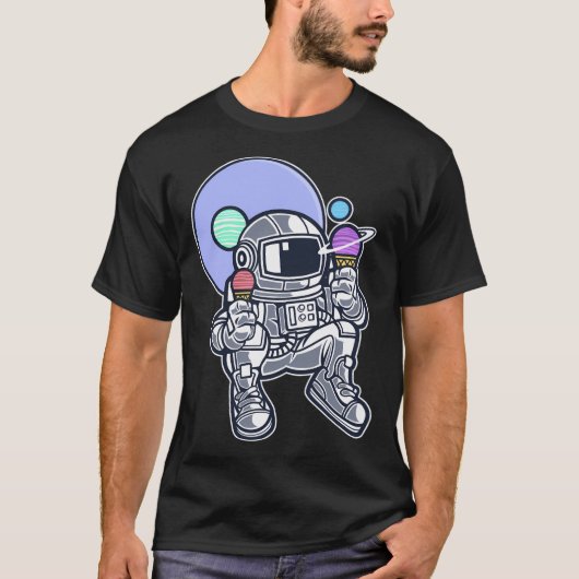 宇宙飛行士アイスクリーム Tシャツ (正面)