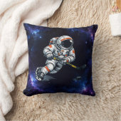 宇宙飛行士アイスホッケー クッション (ブランケット)