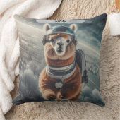 宇宙飛行士アルパカの宇宙超現実的動物  クッション (ブランケット)