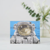 宇宙飛行士アートアーバンアート宇宙飛行士壁壁画 ポストカード (スタンド正面)
