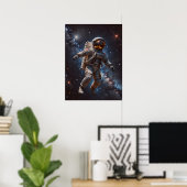 宇宙飛行士アートポスター ポスター (ホームオフィス)