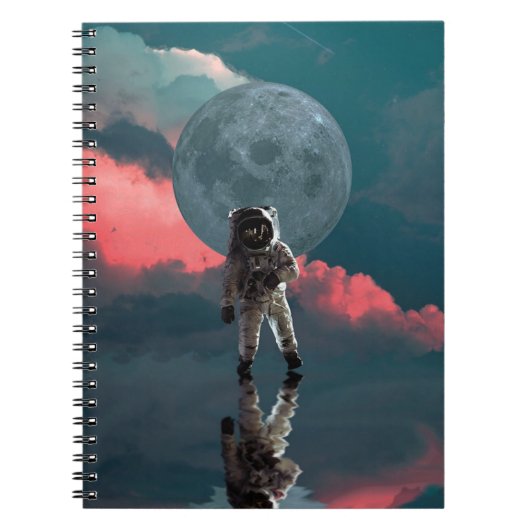 宇宙飛行士アート宇宙スーツクリップアート ノートブック (正面)
