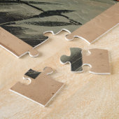 宇宙飛行士アート宇宙飛行士ギャラリーアートヴィンテージ ジグソーパズル (側面)