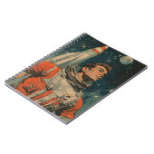 宇宙飛行士アート宇宙飛行士ギャラリーアートヴィンテージ ノートブック (左側)