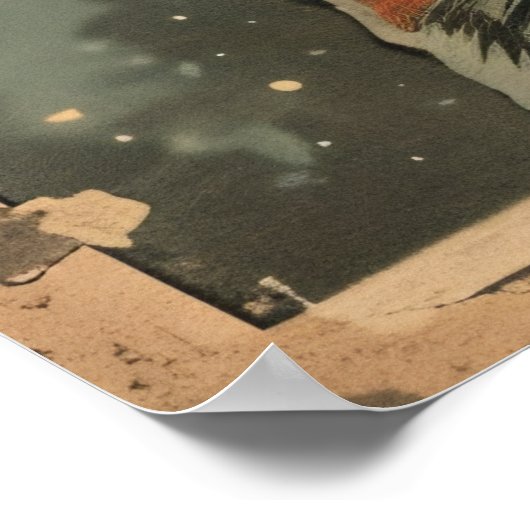 宇宙飛行士アート宇宙飛行士ギャラリーアートヴィンテージ ポスター (角)