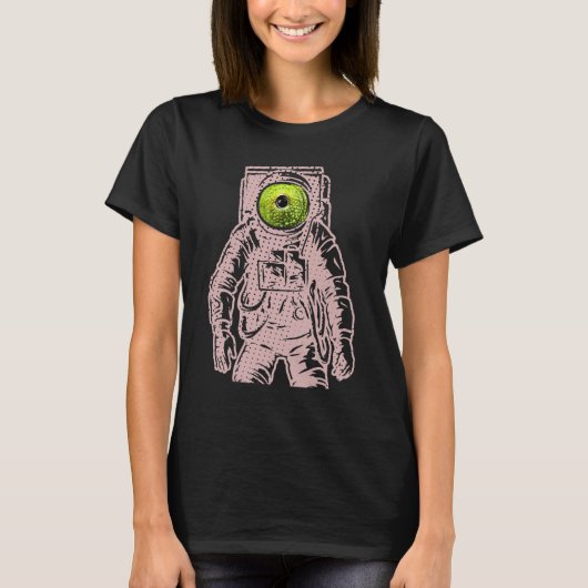宇宙飛行士エイリアンアイズ4 0 Tシャツ (正面)