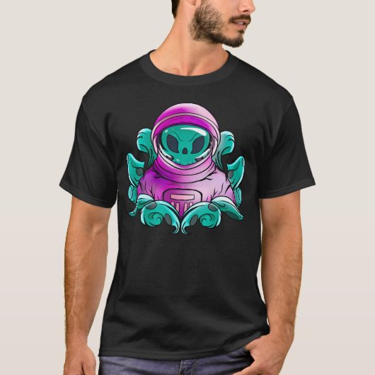 宇宙飛行士エイリアン Tシャツ (正面)