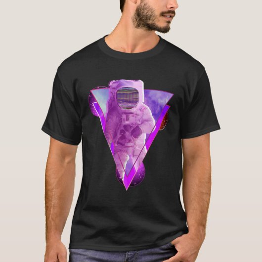 宇宙飛行士オタク日本のエステティックVap Tシャツ (正面)