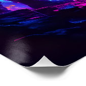 宇宙飛行士オンエイリアン惑星油彩スタイル ポスター (コーナー)