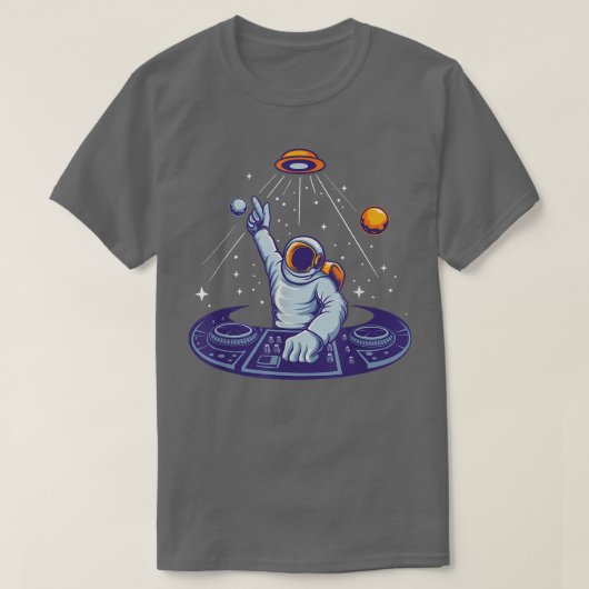 宇宙飛行士オンターンテーブルコスモナウツ宇宙ムーンプラン Tシャツ (デザイン正面)