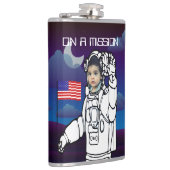宇宙飛行士オンムーンアウタースペースボーイ誕生日 フラスク (右)