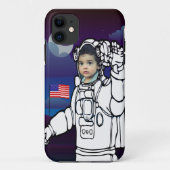 宇宙飛行士オンムーンアウタースペースボーイ誕生日 Case-Mate iPhoneケース (裏面)