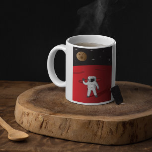 宇宙飛行士オン火星宇宙エクスプローラーRed Planet コーヒーマグカップ