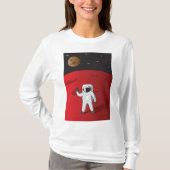 宇宙飛行士オン火星宇宙エクスプローラーRed Planet Tシャツ (正面)