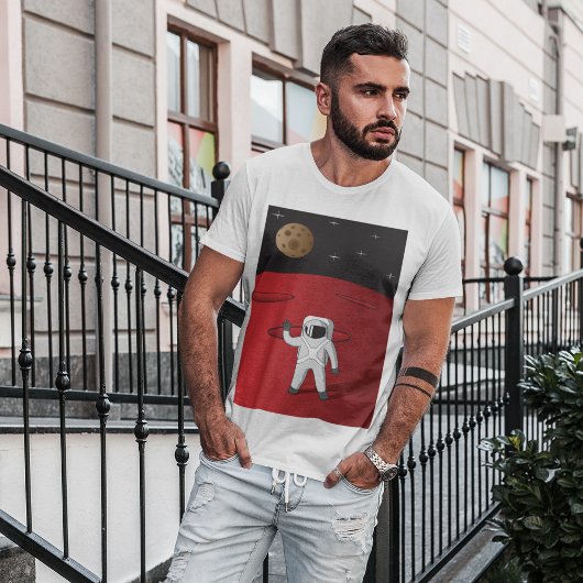 宇宙飛行士オン火星宇宙エクスプローラーRed Planet Tシャツ