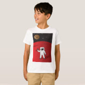 宇宙飛行士オン火星宇宙エクスプローラーRed Planet Tシャツ (正面フル)