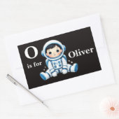 宇宙飛行士オーダーメイド 長方形シール (封筒)